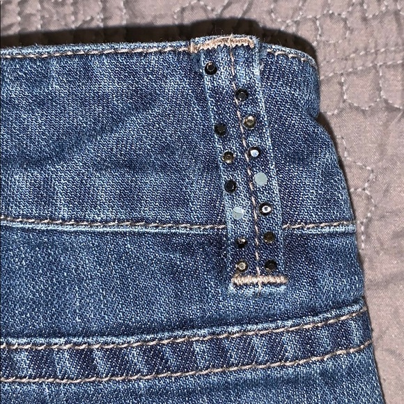 White House Black Market Boot Cut Jeans w/ gems - Picture 3 of 8